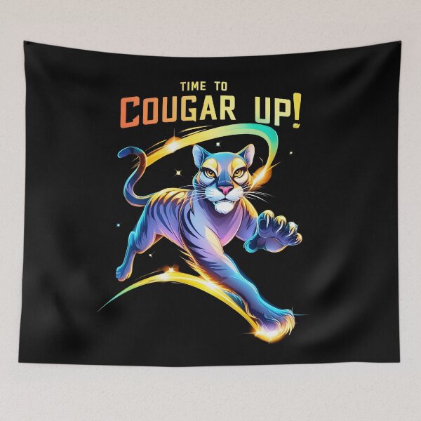 Item preview, Time to Cougar Up! Bold and Inspiring Design by LaLi Designs designed and sold by LaLi-Designs.