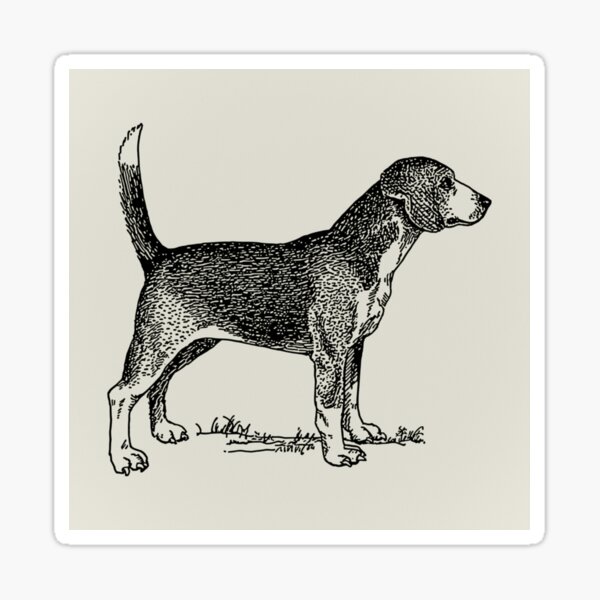 Item preview, Vintage Beagle designed and sold by BlueSpecsStudio.