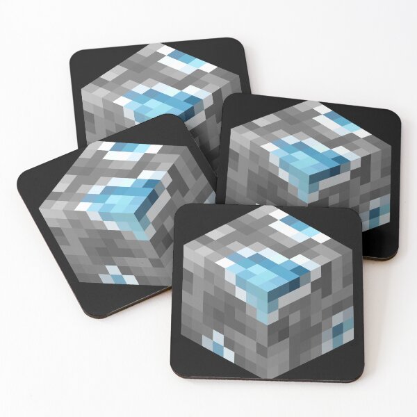 Item preview, Diamond Block Minecraft Block Icon designed and sold by Kubala Designs.