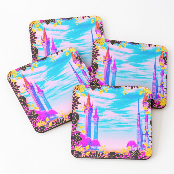 Item preview, castles in day time with blue sky and white clouds designed and sold by MerryCrown.