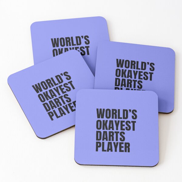 Item preview, World's Okayest Darts Player - Black designed and sold by Cutsandsparks.