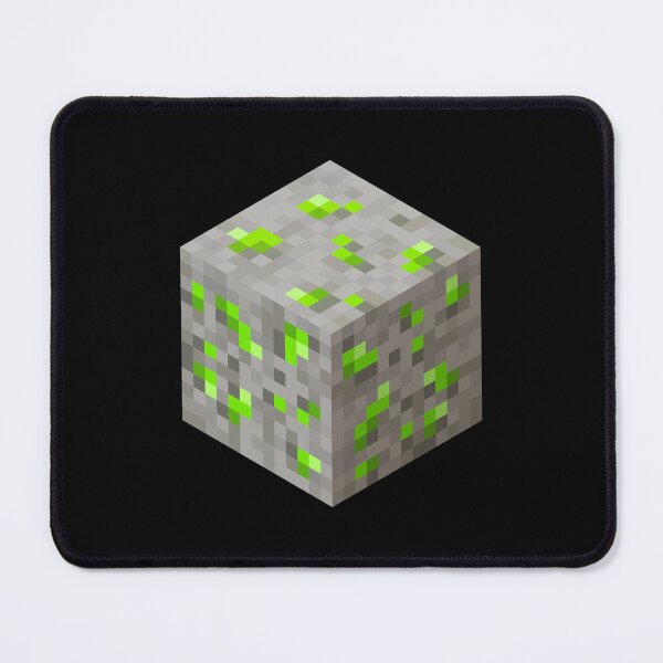 Item preview, Emerald Ore Minecraft Block Icon designed and sold by Kubala Designs.