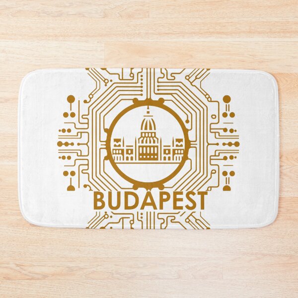 Item preview, Futuristic, minimalist circuit diagram BUDAPEST designed and sold by I-RDesign.