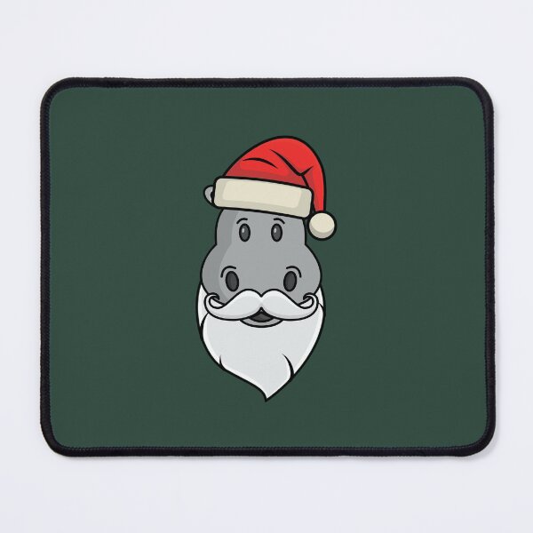 Item preview, funny hippo with santa beard and hat designed and sold by Donutlovers.