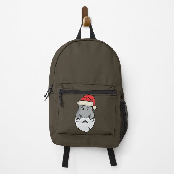 Item preview, funny hippo with santa beard and hat designed and sold by Donutlovers.