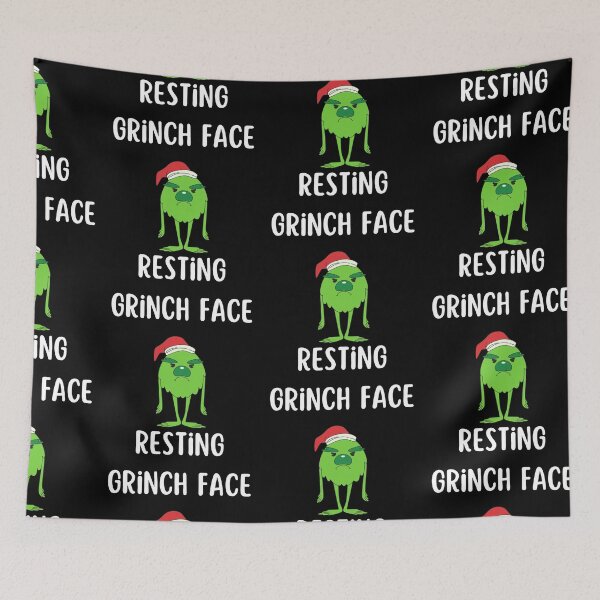 Item preview, Resting Grinch Face - white designed and sold by VasInd.