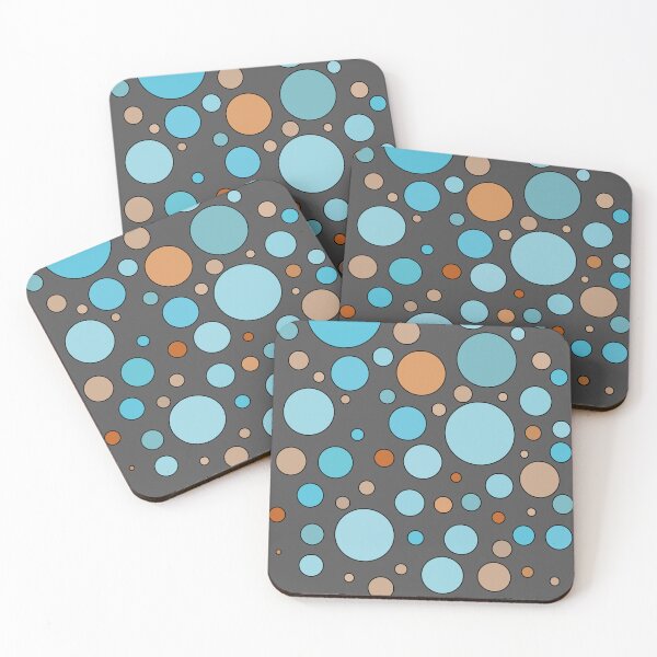 Item preview, Circular dance of colors - dark grey, blue, orange. designed and sold by My-fake-places.
