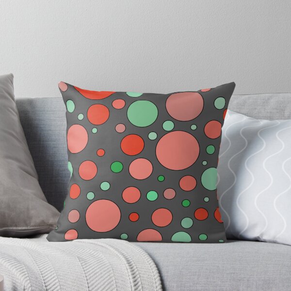 Item preview, Circular dance of colors - dark grey, red, salmon, azure. designed and sold by My-fake-places.