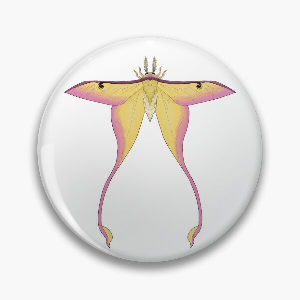 Item preview, chinese moon moth (yellow) designed and sold by -bonesboy-.