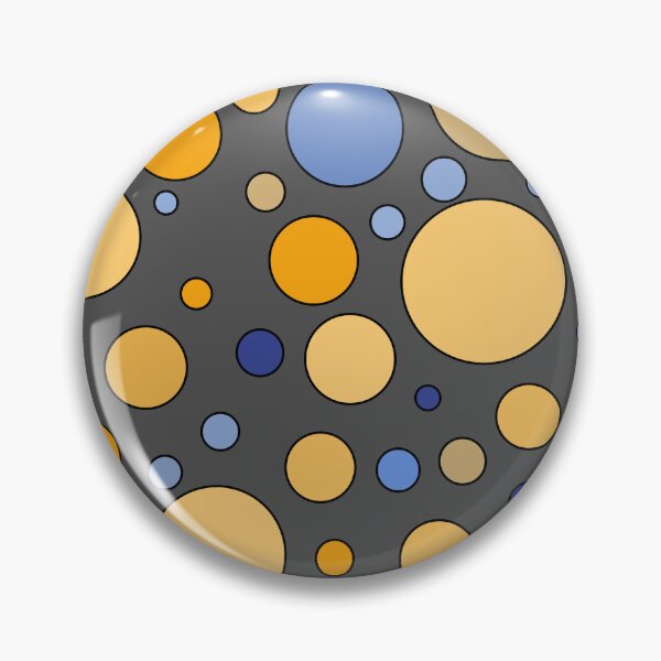 Item preview, Circular dance of colors - dark grey,yellow, blue. designed and sold by My-fake-places.
