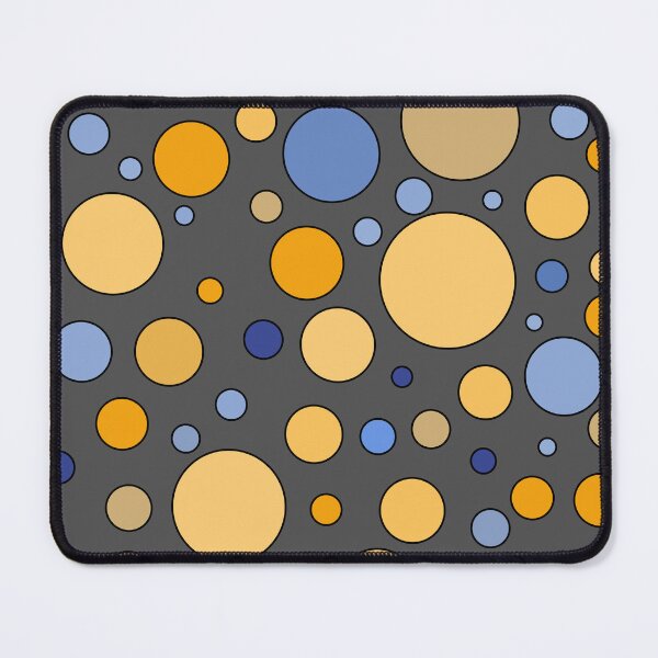 Item preview, Circular dance of colors - dark grey,yellow, blue. designed and sold by My-fake-places.