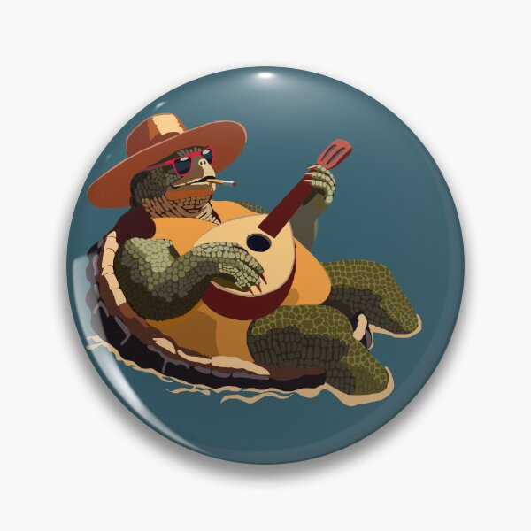 Item preview, Folating Turtle Man with "Lute" designed and sold by KlakkDrawsStuff.