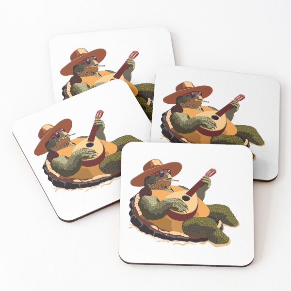 Item preview, Folating Turtle Man with "Lute" designed and sold by KlakkDrawsStuff.