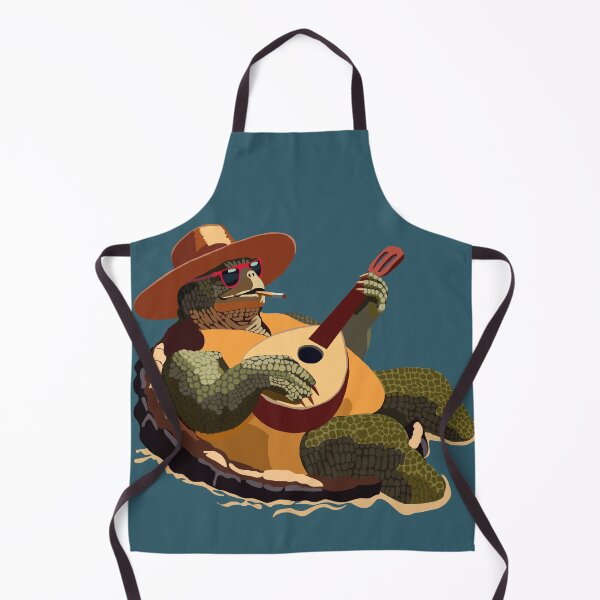 Item preview, Folating Turtle Man with "Lute" designed and sold by KlakkDrawsStuff.