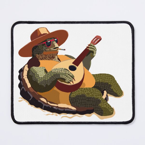 Item preview, Folating Turtle Man with "Lute" designed and sold by KlakkDrawsStuff.