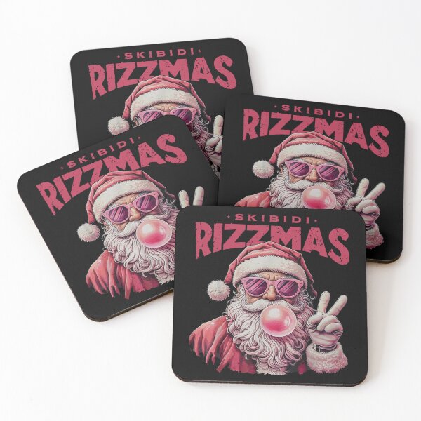 Item preview, Retro Skibidi Rizzmas Christmas Rizz Santa Bubblegum Kid designed and sold by stickerjiggel.