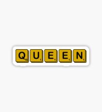 Queen Scrabble Tiles Sticker