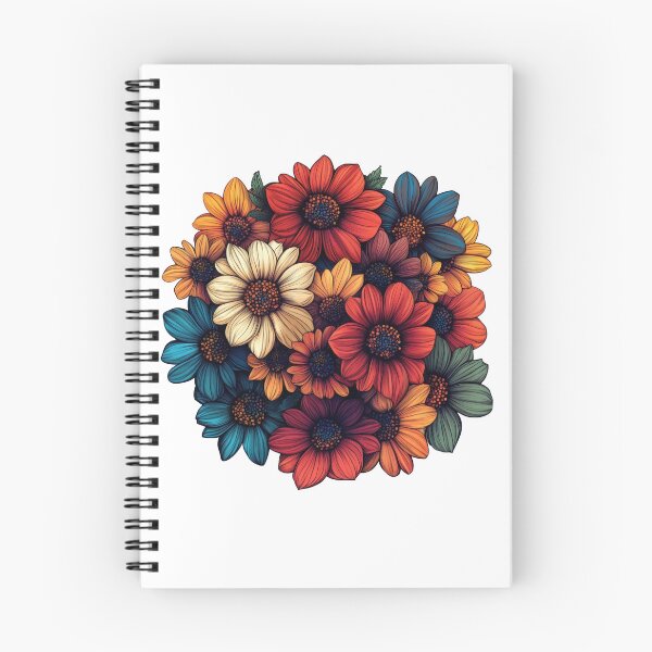 Item preview, Vibrant Bouquet of Stylized Flowers designed and sold by Enea Kelo.