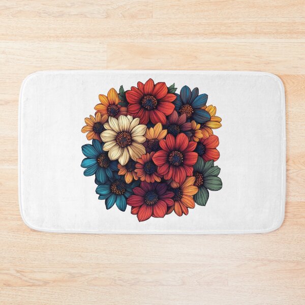 Item preview, Vibrant Bouquet of Stylized Flowers designed and sold by Enea Kelo.
