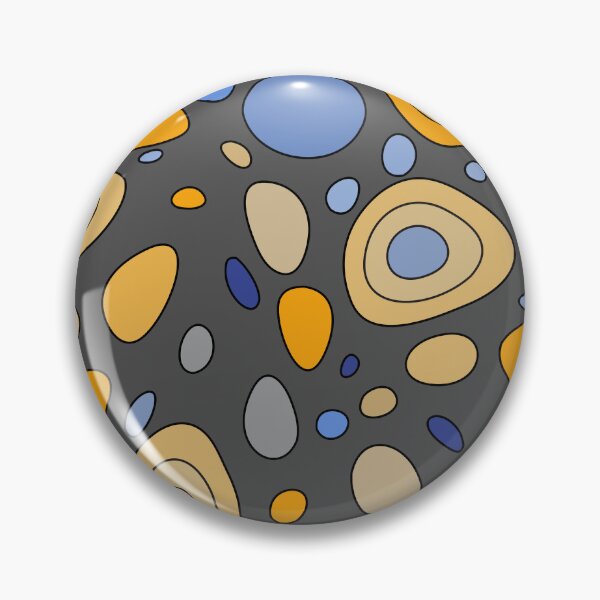 Item preview, Colorful dance of stones- dark grey, yellow, blue. designed and sold by My-fake-places.