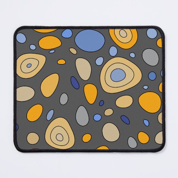Item preview, Colorful dance of stones- dark grey, yellow, blue. designed and sold by My-fake-places.