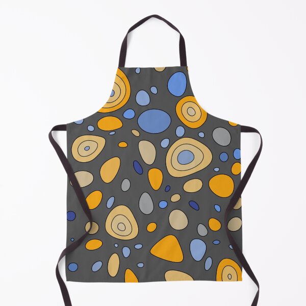 Item preview, Colorful dance of stones- dark grey, yellow, blue. designed and sold by My-fake-places.
