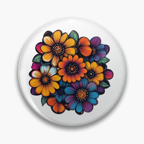Item preview, Vibrant Bouquet of Stylized Flowers designed and sold by Enea Kelo.
