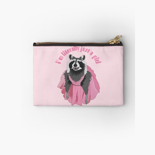 Item preview, I'm Literally Just A Girl, Pink Princess Raccoon Meme designed and sold by velvetearth.