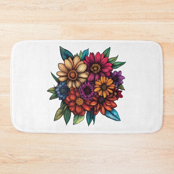Item preview, Vibrant Bouquet of Stylized Flowers designed and sold by Enea Kelo.