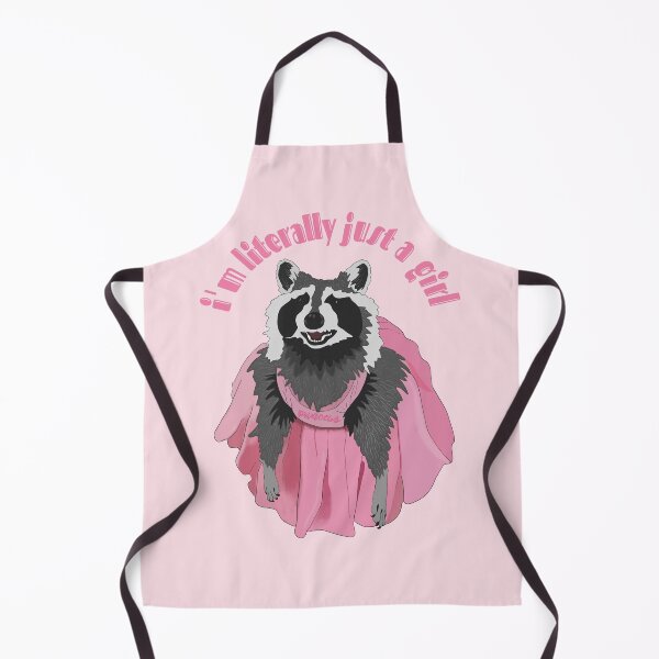 Item preview, I'm Literally Just A Girl, Pink Princess Raccoon Meme designed and sold by velvetearth.