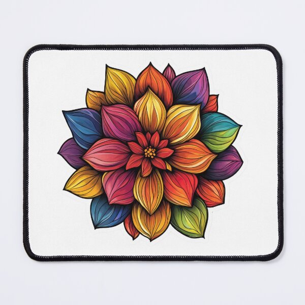 Item preview, Vibrant Bouquet of Stylized Flowers designed and sold by Enea Kelo.