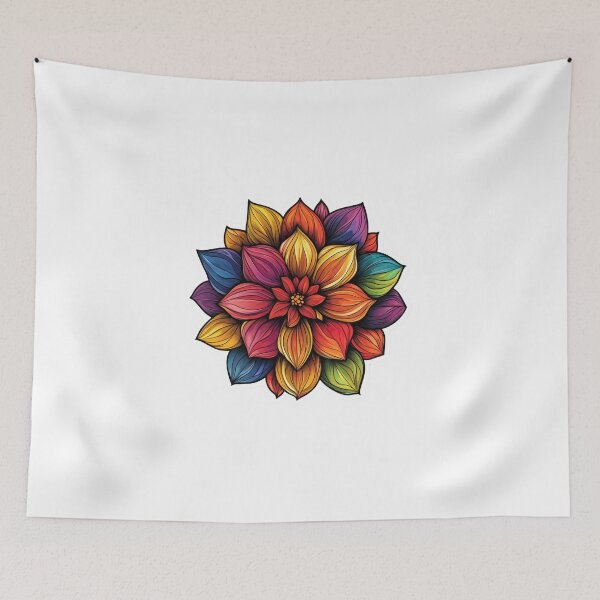 Item preview, Vibrant Bouquet of Stylized Flowers designed and sold by Enea Kelo.