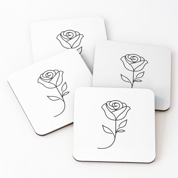 Item preview, Minimalist Rose Line Art designed and sold by designssamaya.
