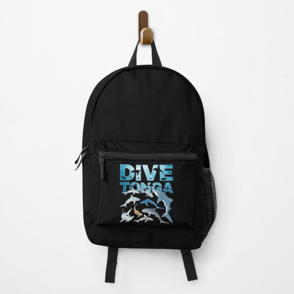 Item preview, Dive Tonga whale shark tiger shark bull shark hammerhead shark designed and sold by NicGrayGraphic.