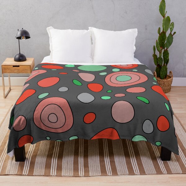 Item preview, Colorful dance of stones- dark grey, yellow,red, turquoise. designed and sold by My-fake-places.