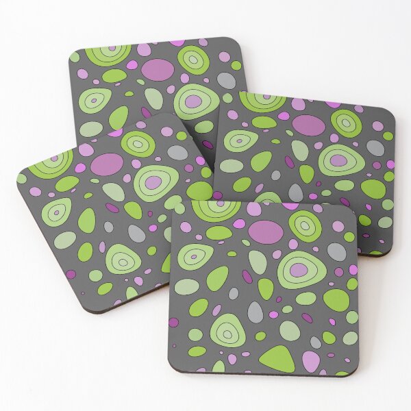 Item preview, Colorful dance of stones- dark grey, purple, green designed and sold by My-fake-places.