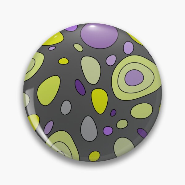 Item preview, Colorful dance of stones- dark grey, yellow, purple, green. designed and sold by My-fake-places.