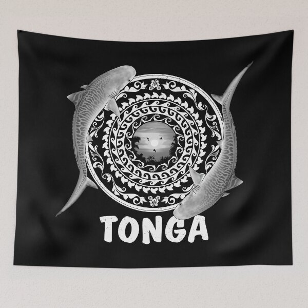Artikelvorschau, Tonga Tigerhaie entworfen und verkauft von NicGrayGraphic.