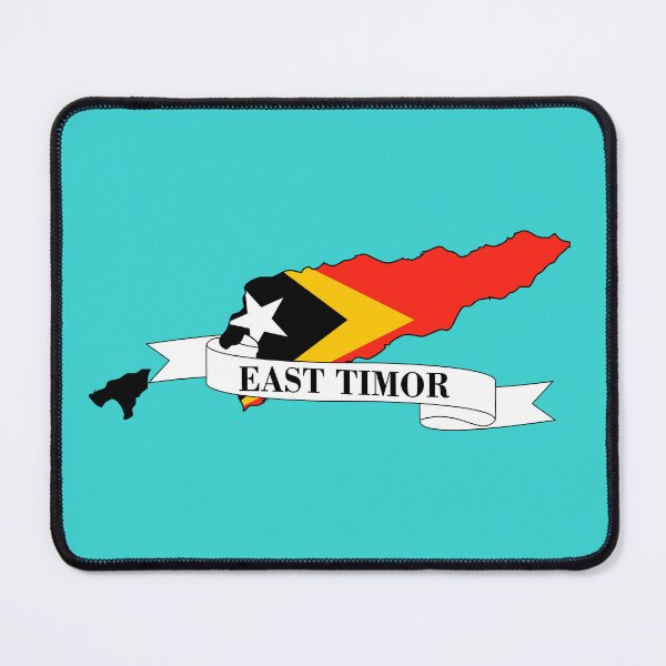 Item preview, East Timor flag map designed and sold by visual adventures.