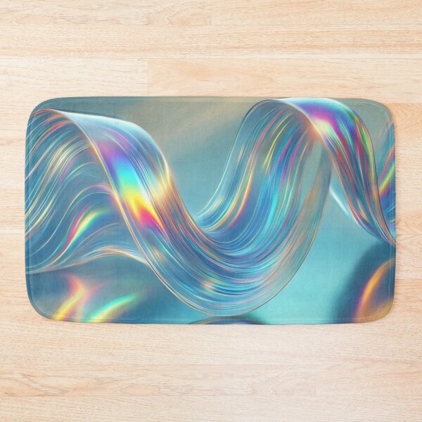 Item preview, Mesmerizing Iridescent Wave: A Symphony of Light and Color, Unique designed and sold by villacreativa.