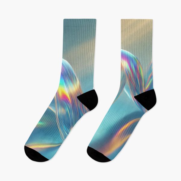 Item preview, Mesmerizing Iridescent Wave: A Symphony of Light and Color, Unique designed and sold by villacreativa.