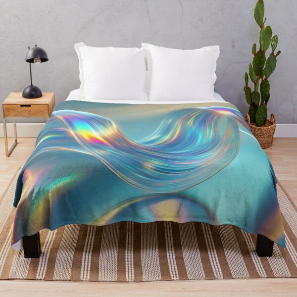 Item preview, Mesmerizing Iridescent Wave: A Symphony of Light and Color, Unique designed and sold by villacreativa.