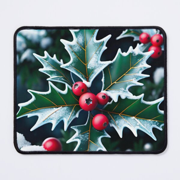 Item preview, Frosted Holly Berries Sparkling in the Snow designed and sold by GrizzlyCollective.