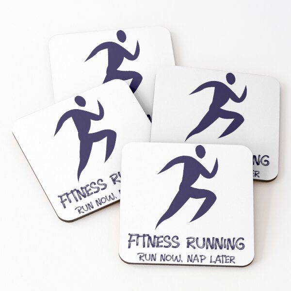 Item preview, Fitness running. Run now, nap later designed and sold by FirstTimeTees.
