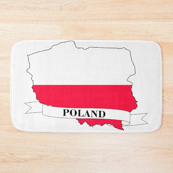Item preview,  Poland flag map designed and sold by visual adventures.