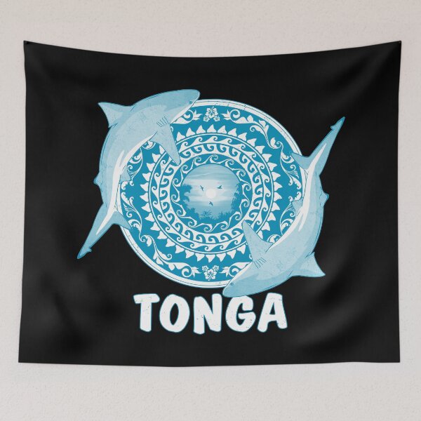 Artikelvorschau, Tonga Bullenhaie entworfen und verkauft von NicGrayGraphic.