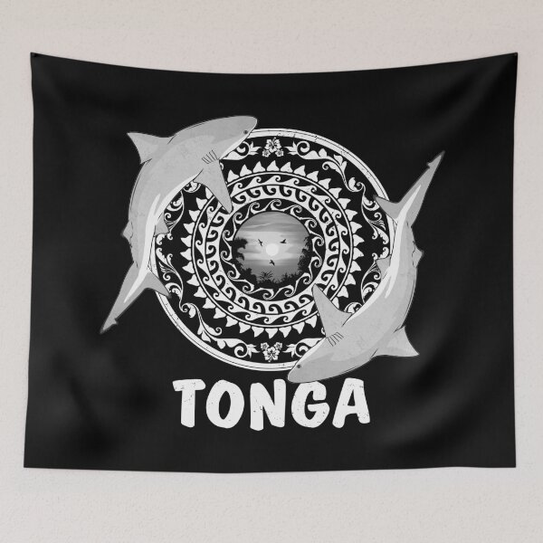 Artikelvorschau, Tonga Bullenhaie entworfen und verkauft von NicGrayGraphic.