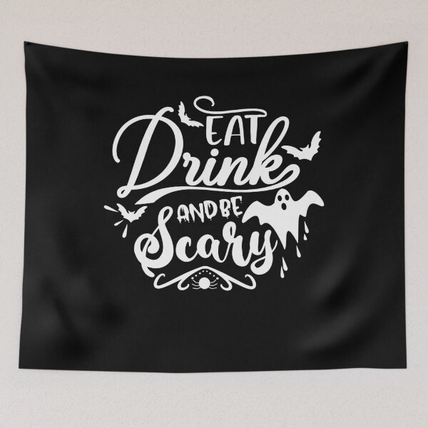 Item preview, Eat Drink And Be Scary Halloween Design designed and sold by PNGShop.