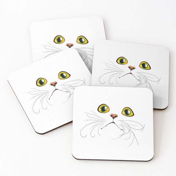 Item preview, Huge Cat Eyes - Funny Sketch, Humorous Illustration, Surprised, Scared, Funny Design for Cat Lovers, Gift Ideas and Creative Products designed and sold by Nadja Leutloff.