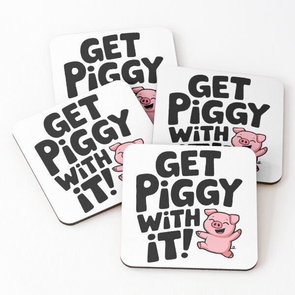Item preview, Get Piggy With It! Cute Dancing Pig Pun designed and sold by PMCreative.